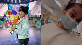 Daniela Darcourt se mostró ya en Perú desde el aeropuerto Jorge Chávez