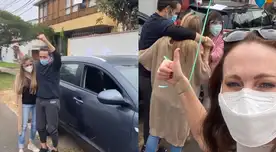 Denisse Dibós feliz por la recuperación de su primo Diego Dibós.