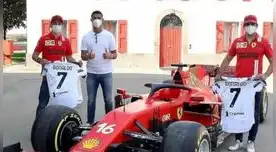 Cristiano visita el cuartel general de Ferrari Cristiano visita el cuartel general de Ferrari