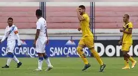 Leyes festeja el gol marcado al Alianza Atlético. Leyes festeja el gol marcado al Alianza Atlético.