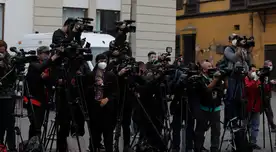 Médicos de comunicación son atacados por simpatizantes de Pedro Castillo.