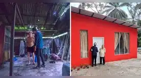 Hombre construye un hogar para un adulto mayor con discapacidad que vivía sin electricidad ni agua
