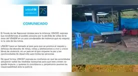 Unicef califica el atentado terrorista de Sendero en el Vraem como un “acto condenable de violencia”.