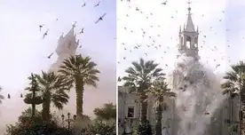Terremoto del 2001 hizo caer una de las torres de la Catedral y dejó la otra dañada. Terremoto del 2001 hizo caer una de las torres de la Catedral y dejó la otra dañada.