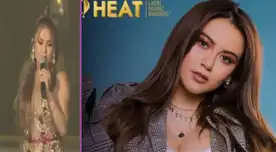 Amy Gutiérrez impactó en el escenario de Premios Heat 2021.