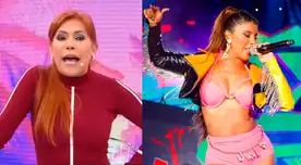 Magaly Medina recordó la tremenda troleada que le dio Sergio George a la Yaha al decirle que no tiene una voz privilegiada, como la de Céline Dion