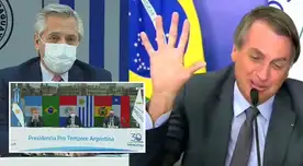 Presidentes de Brasil y Argentina se vieron en la previa de la final de Copa América 2021.