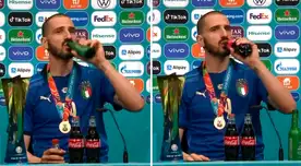 Leonardo Bonucci “desacreditó” a Cristiano Ronaldo al tomar gaseosa y cerveza a la vez. Leonardo Bonucci “desacreditó” a Cristiano Ronaldo al tomar gaseosa y cerveza a la vez.