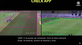 Conmebol publicó a la medianoche el video del VAR.