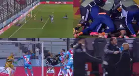 Sporting Cristal lo empató al último y la alegría se desató en el banco.