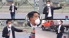 Periodista deportivo de América Televisión llamó la atención en las redes sociales. Periodista deportivo de América Televisión llamó la atención en las redes sociales.