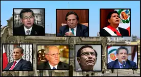 Los últimos siete presidentes del Perú