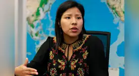 Indira Huilca estalló contra usuaria que criticó el traje de Castillo.