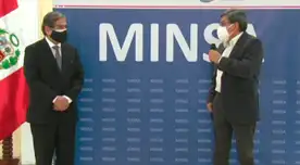 Exministro de salud fue felicitado en la sede central del Minsa.