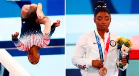 Simone Biles se despidió de los Juegos Olímpicos colgándose la medalla de bronce.