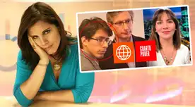 Claudia Cisneros arremete contra los conductores de Cuarto Poder. Claudia Cisneros arremete contra los conductores de Cuarto Poder.