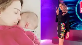 Juliana Oxenford compartió una emotiva publicación donde se le ve dando de lactar a su pequeño hijo.
