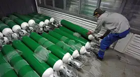Entregaron 350 balos de oxígeno en hospitales.
