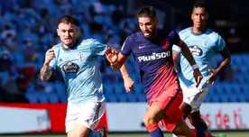 Tapia estuvo en la derrota del Celta ante el campeón vigente Atlético.