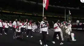 Efraín Sotacuro y Angélica Espinoza fueron los abanderados por Perú.