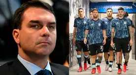 El senador brasileño Flavio Bolsonaro arremetió contra la Selección de Argentina en Twitter.