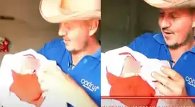 Gringo Karl rompe en llanto al presentar a su bebé: