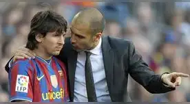 Pep Guardiola y Lionel Messi una amistad que pasa más allá de un encuentro de fútbol.