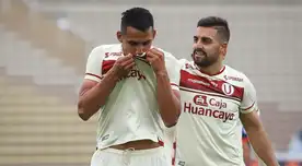 Alex Valera festeja con Urruti su gol anotado al César Vallejo