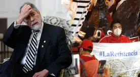 Francisco Sagasti rechazó las manifestaciones violentas realizadas por el grupo 'La Resistencia'.