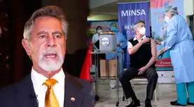 Francisco Sagasti recibió su dosis de refuerzo por estar dentro del grupo de mayores de 65 años.