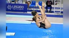 Giselle Guimet (17) recibió su segunda medalla de bronce en este torneo, esta vez, al lado de la juvenil Camila Cortez (15).