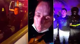 Delincuentes fueron llevados a la comisaría del sector para la investigación de ley.