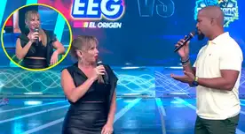 Johanna San Miguel se mostró incómoda con conductor.