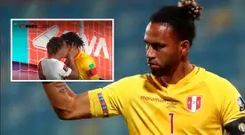 André Carrillo besó a Pedro Gallese tras la atajada del penal en Perú vs Venezuela