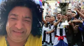 Alianza Lima se convirtió en ganador de la Liga 1, y el humorista Carlos Vílchez fue uno de los hinchas que más lloró con este hecho.