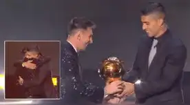 “Mi hermano”: Lionel Messi recibió Balón de Oro 2021 a cargo de Luis Suárez y escena emocionó [VIDEO]