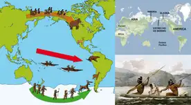 Se dio en cuatro olas migratorias, denominadas según el lugar de donde venían los hombres: mongoloides, australianos, melanesio-malayo-polinesio y esquimales.