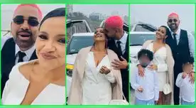 Shantall Oneto se casa a los 44 años y posa junto a su esposo e hijos.