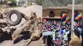 Manifestantes protestan por el alza de los costos de los insumos agrícolas.