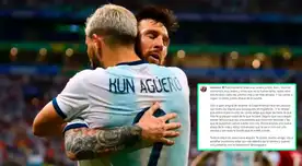 Lionel Messi se entristeció por el anunció de Sergio Agüero.