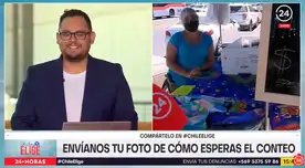 El conductor de TV Chile saboreó desde el estudio el rico ceviche peruano que vendían. El conductor de TV Chile saboreó desde el estudio el rico ceviche peruano que vendían.