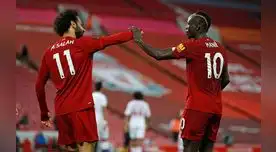 Salah y Mané del Liverpool se encuentran en el once ideal de la Premier League. Salah y Mané del Liverpool se encuentran en el once ideal de la Premier League.