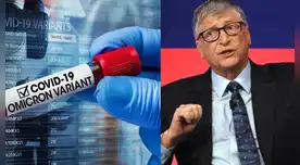 Bill Gates se pronunció sobre la nueva variante de ómicron.