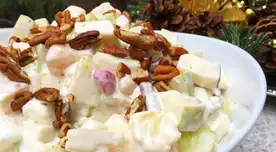 Ensalada Waldorf es recomendada como una de las mejores.