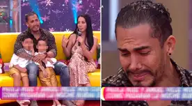 Ángel Veliz no pudo evitar quebrarse en vivo.