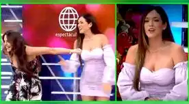Jazmín Pinedo se presentó en 'Más espectáculos'.