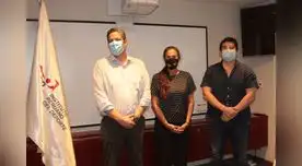 Gustavo San Martín, Luisa  Villar y Renzo Manyari.