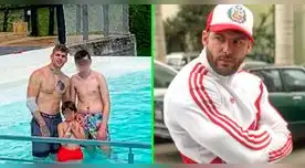 Greg Michel feliz de reencontrarse con su hijo mayor.