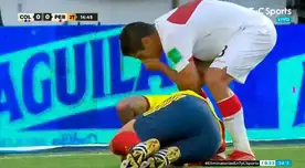 Aldo Corzo le increpó a James Rodríguez por simular una falta, que pudo perjudicar a la selección peruana.