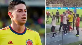 James Rodríguez salió de la peor manera de la cancha tras victoria de Perú.